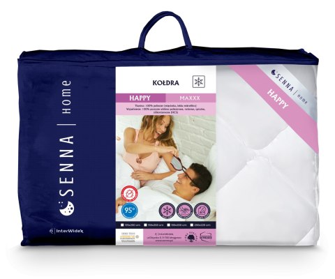 Kołdra antyalergiczna 135x200 Happy Maxx Duo biała poliestrowa mikrofaza Inter Widex Kołdra antyalergiczna 135x200 Happy Maxx Duo biała poliestrowa mikrofaza Inter Widex