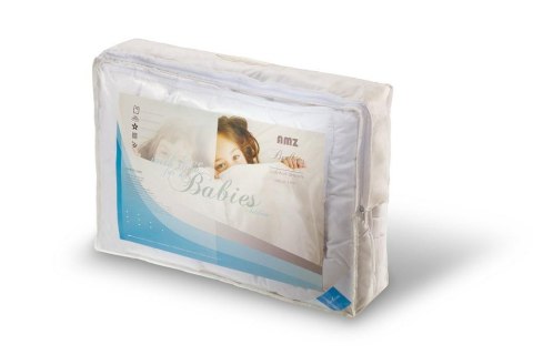 Kołdra antyalergiczna 90x120 + poduszka 40x60 Babies Mikrofibra 350g+50g komplet dziecięcy biały AMZ Kołdra antyalergiczna 90x120 + poduszka 40x60 Babies Mikrofibra 350g+50g komplet dziecięcy biały AMZ