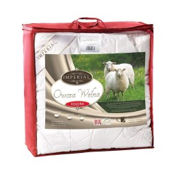 Kołdra wełniana 200x220 Imperial Owcza Wełna 1400g AMW