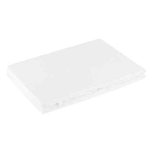 Prześcieradło satynowe z gumką 100x200 Nova białe na wysoki materac 25 cm Eurofirany Prześcieradło satynowe z gumką 100x200 Nova białe na wysoki materac 25 cm Eurofirany