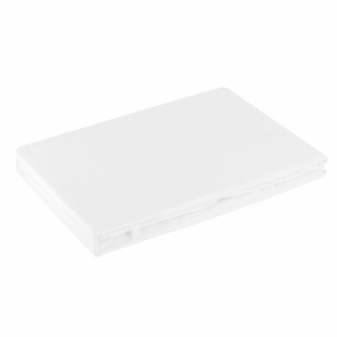 Prześcieradło satynowe z gumką 140x200 Nova białe na wysoki materac 30 cm Eurofirany Prześcieradło satynowe z gumką 140x200 Nova białe na wysoki materac 30 cm Eurofirany