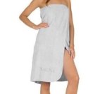 Ręcznik do sauny 80x150 Sauna biały 01 haftowany napis 100% bawełna Ręcznik do sauny 80x150 Sauna biały 01 haftowany napis 100% bawełna