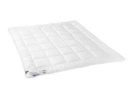 Kołdra antyalergiczna 135x200 Mikrofibra ciepła 1250g biała AMZ