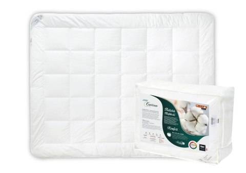 Kołdra antyalergiczna 200x220 Cotton całoroczna 1600g biała AMZ Kołdra antyalergiczna 200x220 Cotton całoroczna 1600g biała AMZ
