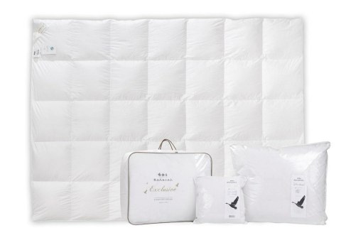 Kołdra puchowa 100% 200x220 Royal całoroczna 810g biała AMZ Kołdra puchowa 100% 200x220 Royal całoroczna 810g biała AMZ