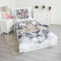 Pościel bawełniana 140x200 Tygrys biały 8088 Tiger white poszewka 70x90 Pościel bawełniana 140x200 Tygrys biały 8088 Tiger white poszewka 70x90