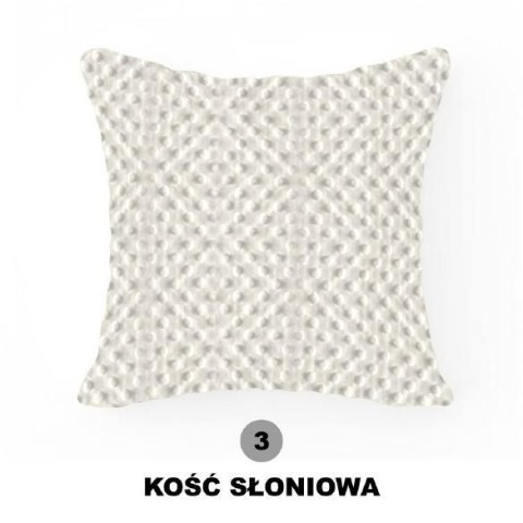 Poszewka dekoracyjna 40x40 Minky kość słoniowa 3 Poszewka dekoracyjna 40x40 Minky kość słoniowa 3