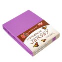 Prześcieradło jersey z gumką 80x160 fuksja 062 grube 150g/m2 KARO Prześcieradło jersey z gumką 80x160 fuksja 062 grube 150g/m2 KARO