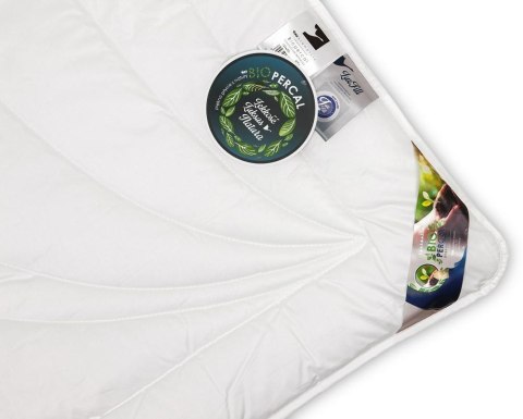 Kołdra antyalergiczna 200x220 BioPercal całoroczna 1600g biała delikatny perkal 100% bawełna AMZ Kołdra antyalergiczna 200x220 BioPercal całoroczna 1600g biała delikatny perkal 100% bawełna AMZ
