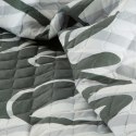 Narzuta dekoracyjna 170x210 Alva home is heart dom jest sercem biała srebrna stalowa paski Narzuta dekoracyjna 170x210 Alva home is heart dom jest sercem biała srebrna stalowa paski