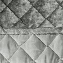 Narzuta dekoracyjna 220x240 Kristin srebrna welurowa Eurofirany Narzuta dekoracyjna 220x240 Kristin srebrna welurowa Eurofirany