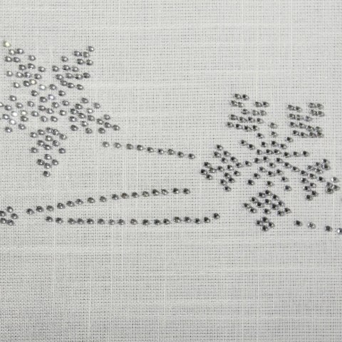 Obrus bieżnik świąteczny 40x140 Agata srebrny śnieżynki cekinki Eurofirany Obrus bieżnik świąteczny 40x140 Agata srebrny śnieżynki cekinki Eurofirany