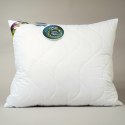 Poduszka antyalergiczna 50x70 BioPercal 650g biała pikowana delikatny perkal 100% bio bawełna AMZ