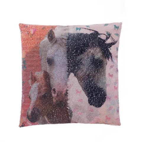 Poszewka z cekinami 40x40 3D Koń 1187 koniki kucyki Poszewka z cekinami 40x40 3D Koń 1187 koniki kucyki