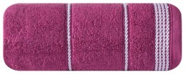 Ręcznik Mira 50x90 bordowy 15 frotte 500 g/m2 Eurofirany