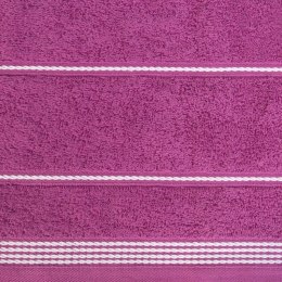 Ręcznik Mira 50x90 bordowy 15 frotte 500 g/m2 Eurofirany