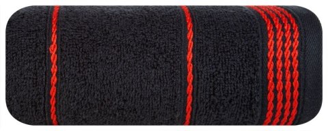 Ręcznik Mira 50x90 czarny 18 frotte 500 g/m2 Eurofirany Ręcznik Mira 50x90 czarny 18 frotte 500 g/m2 Eurofirany
