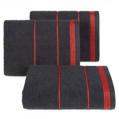 Ręcznik Mira 70x140 czarny 18 frotte 500 g/m2 Eurofirany Ręcznik Mira 70x140 czarny 18 frotte 500 g/m2 Eurofirany