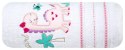 Ręcznik dziecięcy 75x75 Baby 29 biały różowy dinozaur 450g/m2 Eurofirany Ręcznik dziecięcy 75x75 Baby 29 biały różowy dinozaur 450g/m2 Eurofirany