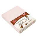 Prześcieradło jersey z gumką 180x200 różowe pudrowe 064 grube 150g/m2 KARO Prześcieradło jersey z gumką 180x200 różowe pudrowe 064 grube 150g/m2 KARO
