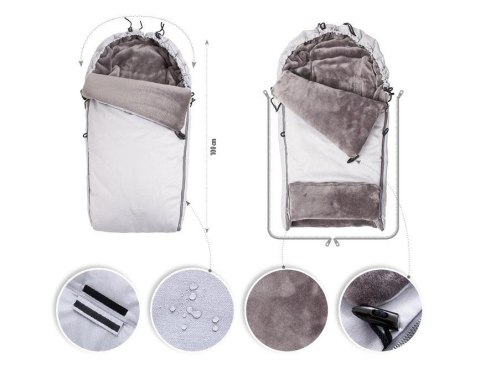 Śpiworek do wózka Cocoon czarny lampart TDS100C-09 Śpiworek do wózka Cocoon czarny lampart TDS100C-09