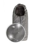Śpiworek do wózka Triton Footmuff czarny srebrny TDST-70 Śpiworek do wózka Triton Footmuff czarny srebrny TDST-70