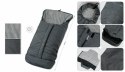 Śpiworek do wózka Triton Footmuff czarny srebrny TDST-70 Śpiworek do wózka Triton Footmuff czarny srebrny TDST-70