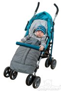 Śpiworek do wózka Triton Footmuff czarny srebrny TDST-70 Śpiworek do wózka Triton Footmuff czarny srebrny TDST-70