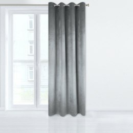 Zasłona gotowa na przelotkach 140x250 Taylor srebrna welurowa