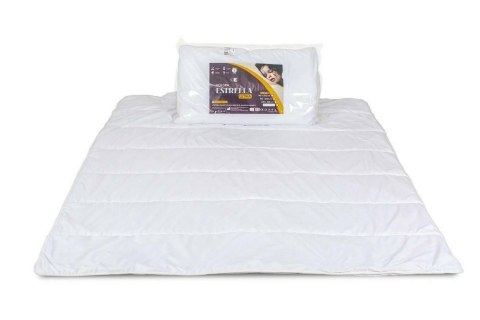 Kołdra antyalergiczna 160x200 Estrella zgrzewana letnia super cienka biała 480g 100% mikrofibra AMW Kołdra antyalergiczna 160x200 Estrella zgrzewana letnia super cienka biała 480g 100% mikrofibra AMW