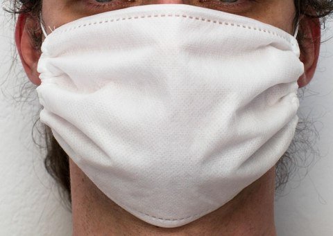 Maseczka maska ochronna na twarz poliestrowa komplet 10 szt. do wykonania samemu wielokrotnego użytku biała z czterech warstw na Maseczka maska ochronna na twarz poliestrowa komplet 10 szt. do wykonania samemu wielokrotnego użytku biała z czterech warstw na