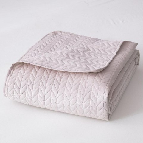 Narzuta kapa pikowana 200x220 welurowa pudrowa Moxie Narzuta kapa pikowana 200x220 welurowa pudrowa Moxie