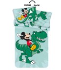 Pościel bawełniana 100x135 Myszka Miki Mickey Mouse dinonazur zielona do łóżeczka 4775 poszewka 40x60 Pościel bawełniana 100x135 Myszka Miki Mickey Mouse dinonazur zielona do łóżeczka 4775 poszewka 40x60
