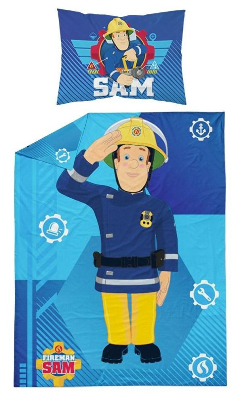 Pościel dziecięca 100x135 Strażak Sam Straż Pożarna Fireman gaśnica niebieska 7328 Pościel dziecięca 100x135 Strażak Sam Straż Pożarna Fireman gaśnica niebieska 7328