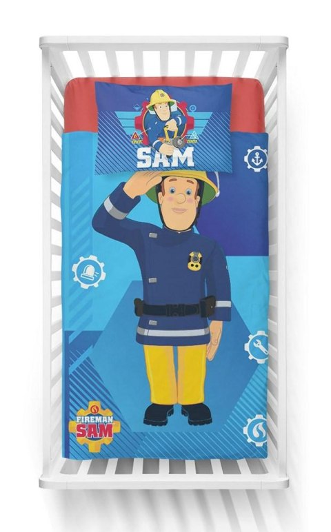 Pościel dziecięca 100x135 Strażak Sam Straż Pożarna Fireman gaśnica niebieska 7328 Pościel dziecięca 100x135 Strażak Sam Straż Pożarna Fireman gaśnica niebieska 7328