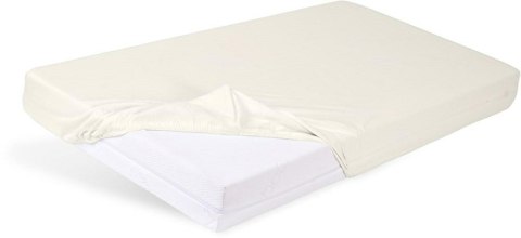 Prześcieradło nieprzemakalne 60x120 02 ekri z gumką Bamboo bambusowe do łóżeczka dziecięce podkład Prześcieradło nieprzemakalne 60x120 02 ekri z gumką Bamboo bambusowe do łóżeczka dziecięce podkład