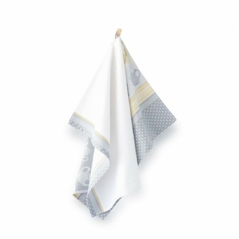 Ścierka do naczyń 50x70 czajniki szara żółta 8577/3/B Cejlon 2 Ścierka do naczyń 50x70 czajniki szara żółta 8577/3/B Cejlon 2