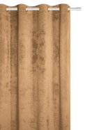 Zasłona gotowa 140x250 musztardowa welurowa na przelotkach soft Velvet do salonu Zasłona gotowa 140x250 musztardowa welurowa na przelotkach soft Velvet do salonu