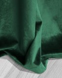 Zasłona gotowa 140x250 zielona butelkowa na przelotkach soft Velvet do salonu Zasłona gotowa 140x250 zielona butelkowa na przelotkach soft Velvet do salonu