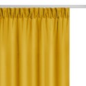 Zasłona gotowa 140x270 musztardowa na taśmie Viva do salonu Zasłona gotowa 140x270 musztardowa na taśmie Viva do salonu