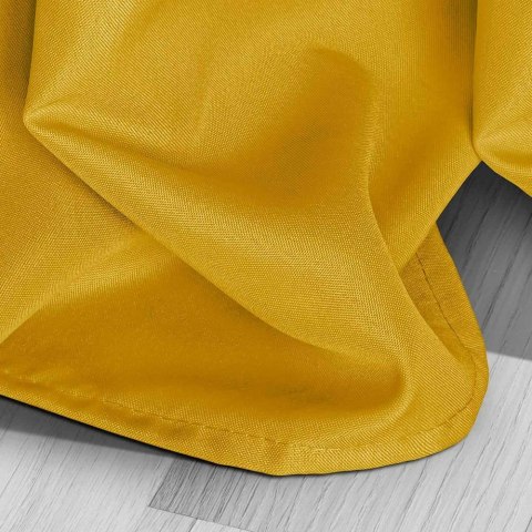 Zasłona gotowa 140x270 musztardowa na taśmie Viva do salonu Zasłona gotowa 140x270 musztardowa na taśmie Viva do salonu