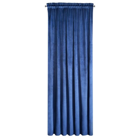 Zasłona gotowa na taśmie 140x270 Rosa granatowa welurowa D91 Zasłona gotowa na taśmie 140x270 Rosa granatowa welurowa D91