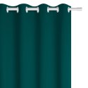 Zasłona zaciemniająca 140x250 turkusowa ciemna gotowa na przelotkach Hold Blackout Zasłona zaciemniająca 140x250 turkusowa ciemna gotowa na przelotkach Hold Blackout
