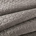 Narzuta dekoracyjna 220x240 Dimon beżowa welurowa w geometryczny wzór Eurofirany Narzuta dekoracyjna 220x240 Dimon beżowa welurowa w geometryczny wzór Eurofirany