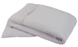 Pościel muślinowa 100x135 Muslin do łóżeczka szara 42 bawełniana dziecięca