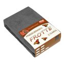 Prześcieradło frotte z gumką 160x200 antracytowe 072 grube 200g/m2 KARO Prześcieradło frotte z gumką 160x200 antracytowe 072 grube 200g/m2 KARO