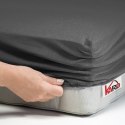 Prześcieradło jersey z gumką 80x200 antracytowe 072 grube 150g/m2 KARO Prześcieradło jersey z gumką 80x200 antracytowe 072 grube 150g/m2 KARO
