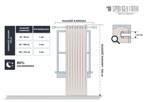 Zasłona gotowa na przelotkach 140x250 Nord turkusowa ciemna złota zygzak Zasłona gotowa na przelotkach 140x250 Nord turkusowa ciemna złota zygzak