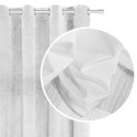 Zasłona gotowa na przelotkach 140x250 biała welurowa z kryształkami Shiny Zasłona gotowa na przelotkach 140x250 biała welurowa z kryształkami Shiny