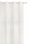 Zasłona gotowa na przelotkach 140x250 biała welurowa z kryształkami Shiny Zasłona gotowa na przelotkach 140x250 biała welurowa z kryształkami Shiny